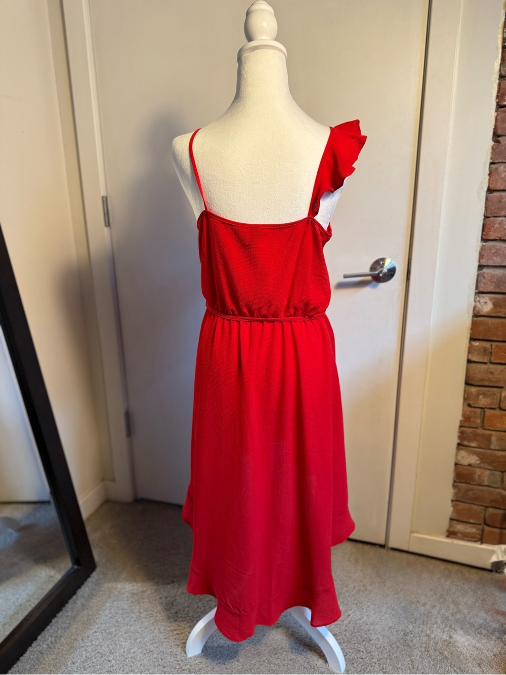 H&M Red Ruffle Wrap Mini Dress - Picture 2 of 2